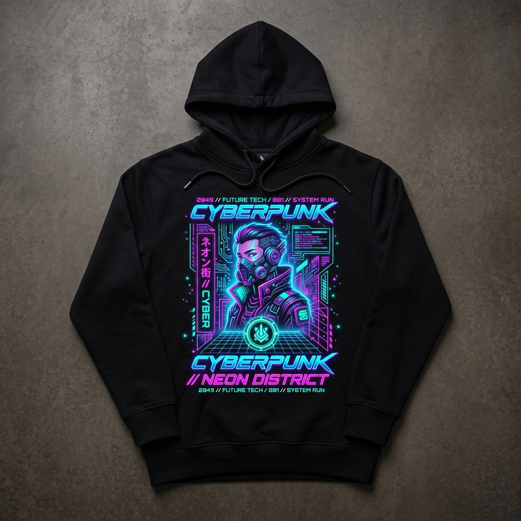 Cyberpunk Hoodie Mockup